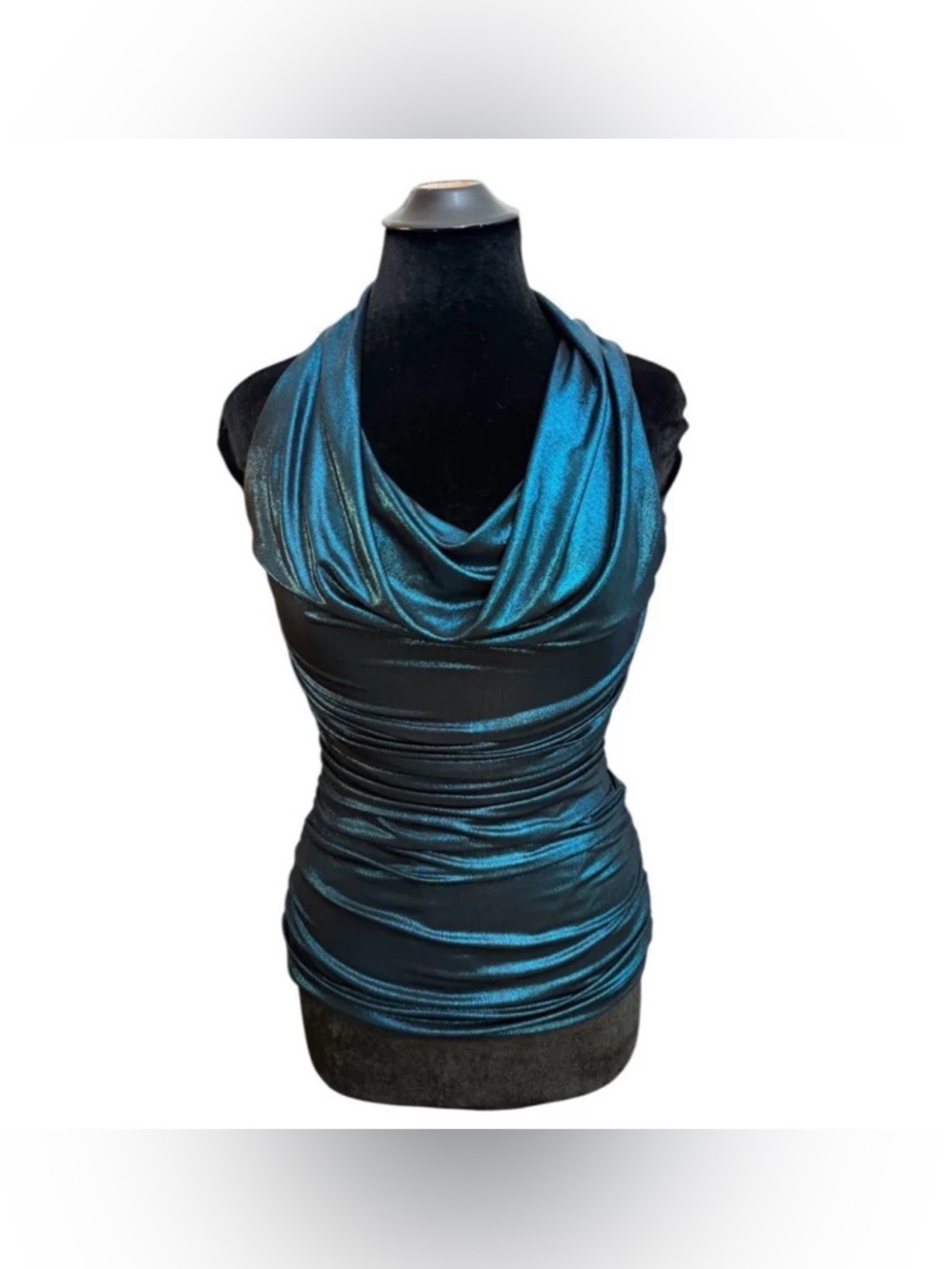 2012 Express Metallic Cowl Neck Top